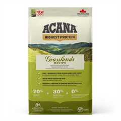 Acana Highest Protein Grasslands Grain Free Adult Dry Dog Food